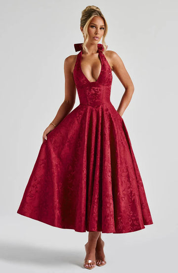 Kensington Halter Midi Dress