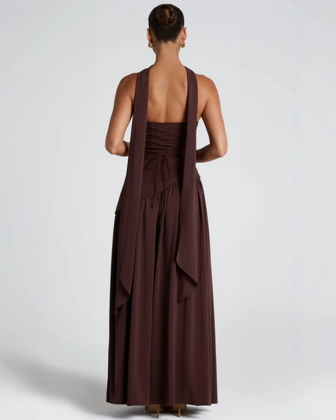 Vestido Maxi Elegante Isadora™ com Fenda: Conforto Luxuoso para Eventos Memoráveis