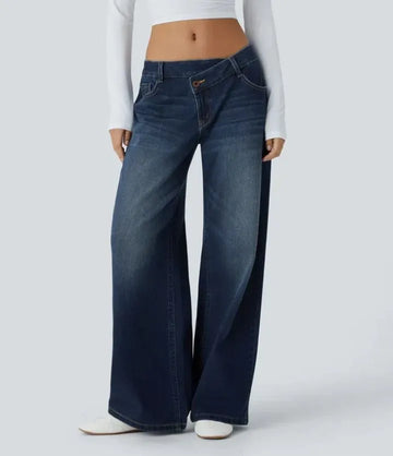 High Waist Straight Leg Jeans