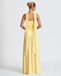 Vestido Maxi Elegante Isadora™ com Fenda: Conforto Luxuoso para Eventos Memoráveis